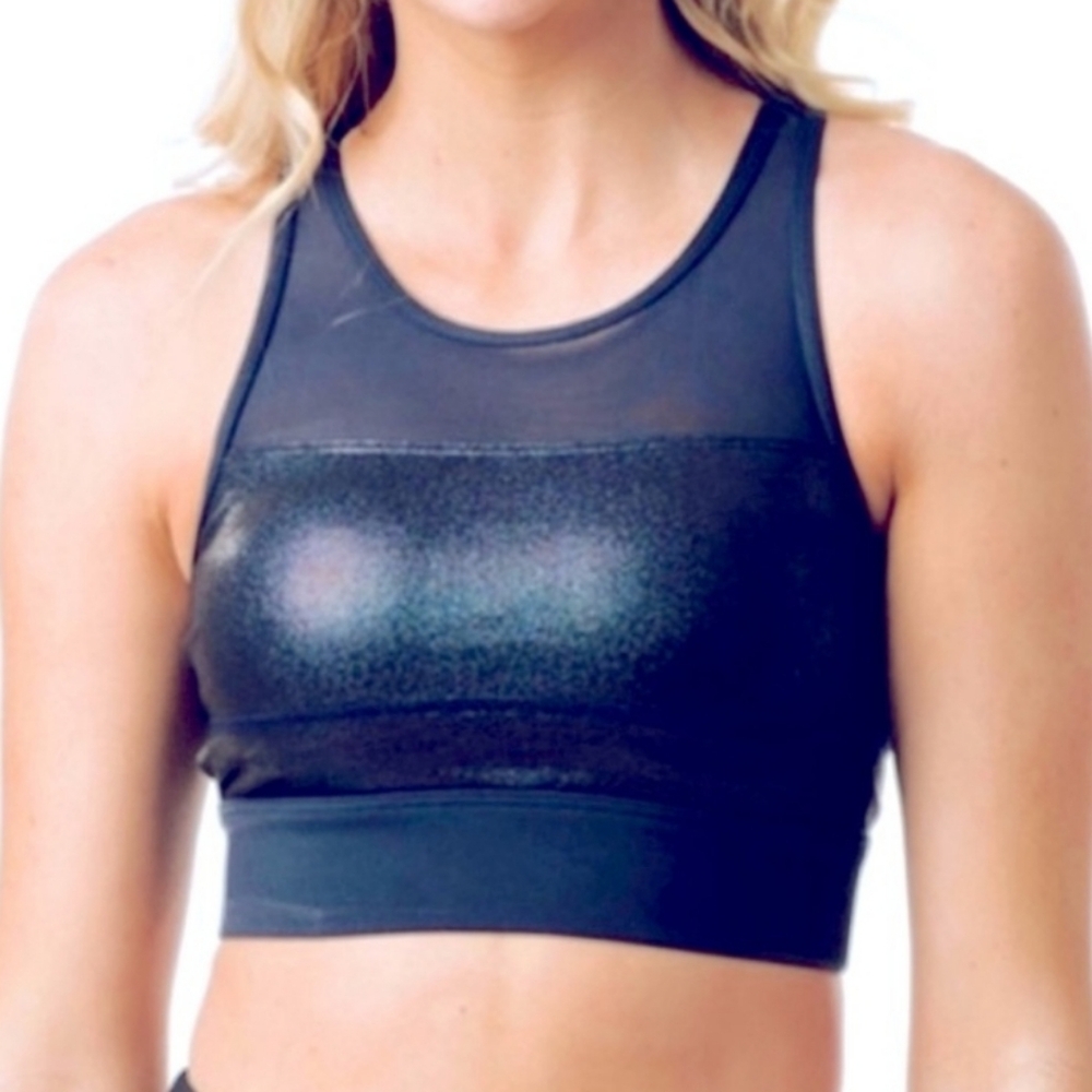 NWOT Zyia Active all star bomber blue twilight one more rep sports bra